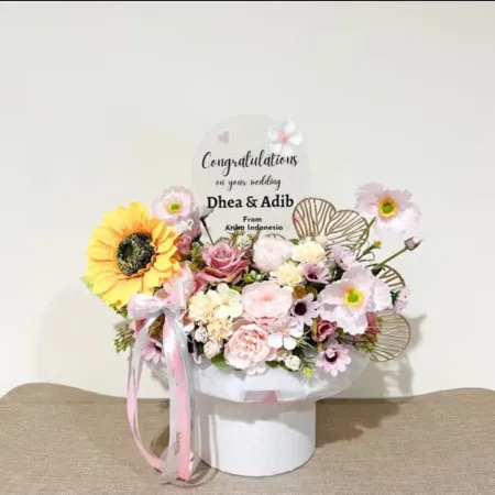 Bloom Box Akrilik Ucapan Wedding Gedebage