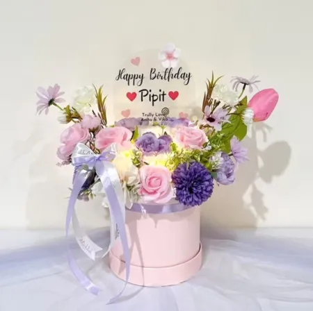 Bloom Box Akrilik Ucapan Ulang Tahun Gedebage